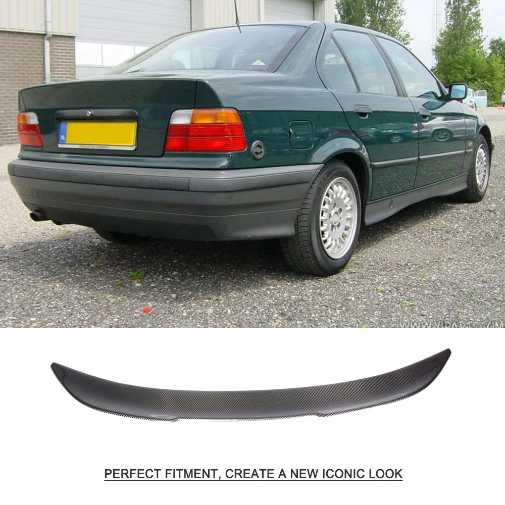 Спойлер на багажник из углеродного волокна для BMW 3 Series E36 Sedan 1991 1998 спойлер заднее