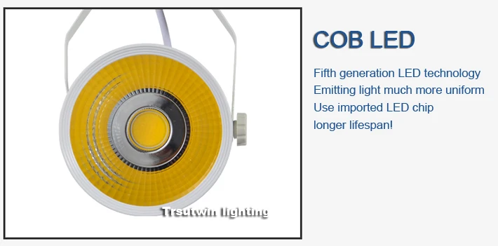 2 шт./лот COB светодиодный рельсовый светильник 7 Вт 12 20 30 Трековый провода