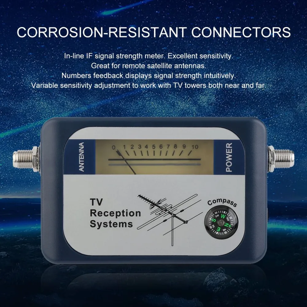 FREESAT Satellit Finder цифровой антенный наземный ТВ антенна сигнал измеритель мощности