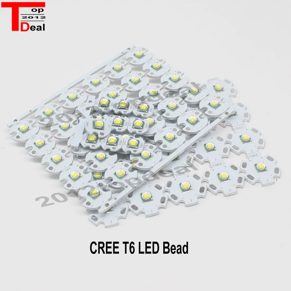 1 шт. CREE XML LED XM-L T6 10 Вт белый высокомощный светодиодный излучатель с 8 мм 12 14 16 20 PCB