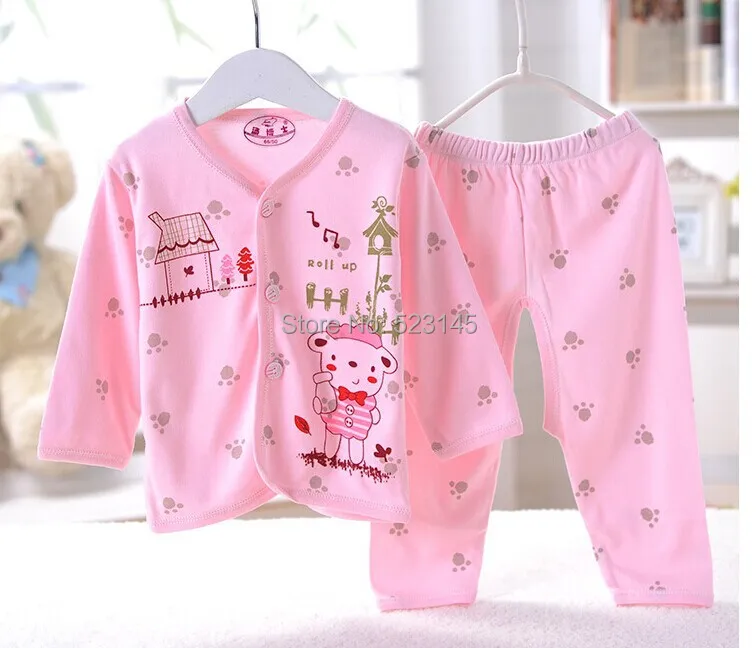 hot selling In stock 2pcs set baby boy girl kids sleepwear toddler cartoon pajama Children100% cotton long sleeve pajamas suits | Детская
