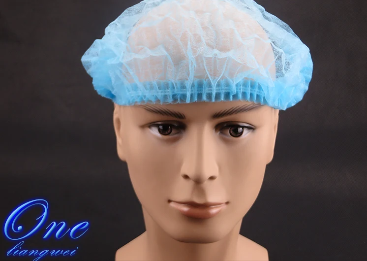 Бесплатная доставка 100 шт./лот нетканые одноразовые упругой бар Кепки головные