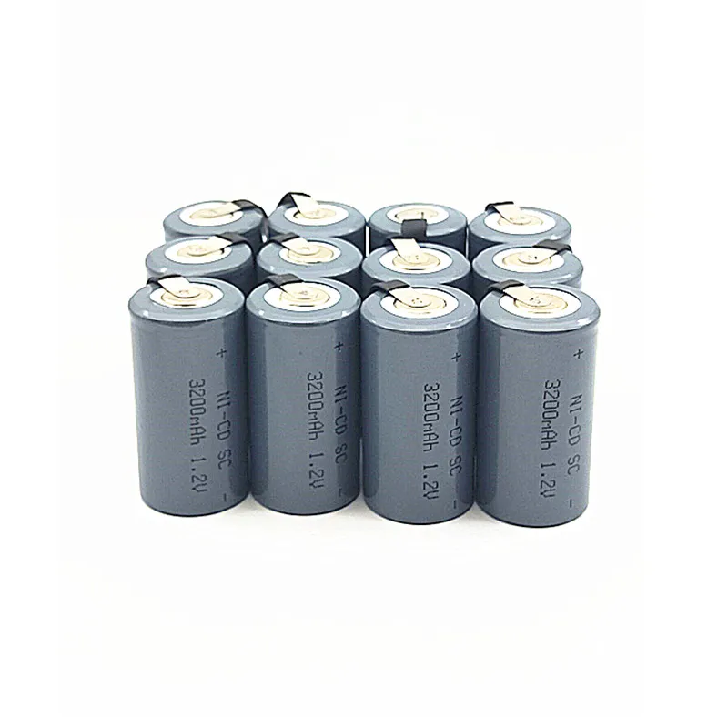 12 шт./лот SC NI-CD 3200mAh батарея sub c замена 1 2 v С tab 3200mah для инструментов | Электроника