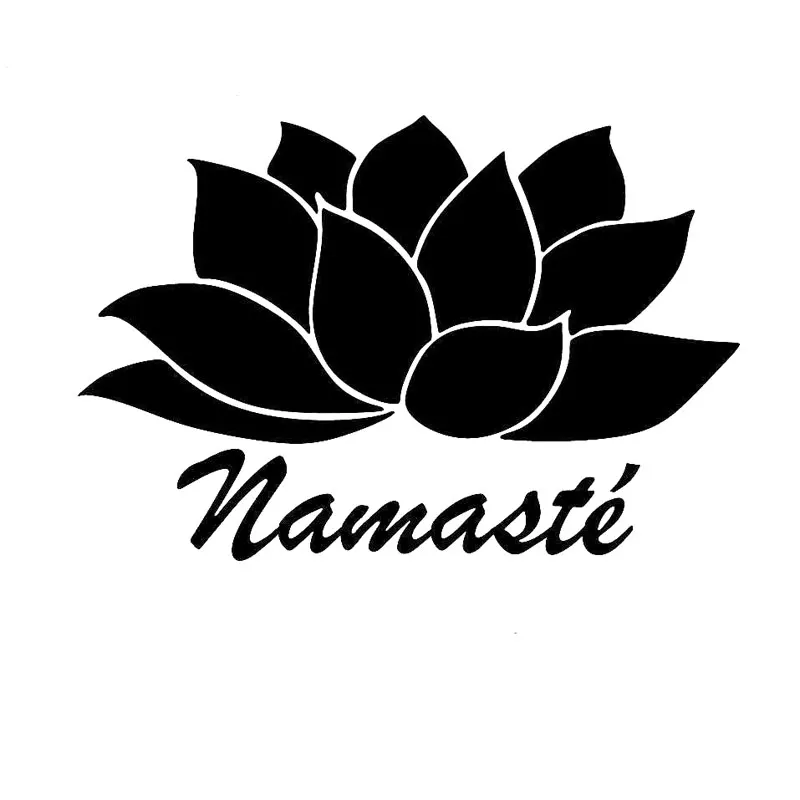 14 см * 9 3 Namaste цветок лотоса индуистский Йога автомобильные наклейки и виниловые