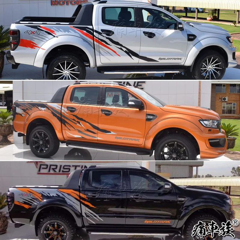Наклейки на автомобиль для Ford Ranger, Съемники цветов и рейнджеров, модифицированные наклейки на переднюю сторону автомобиля Raptor F150