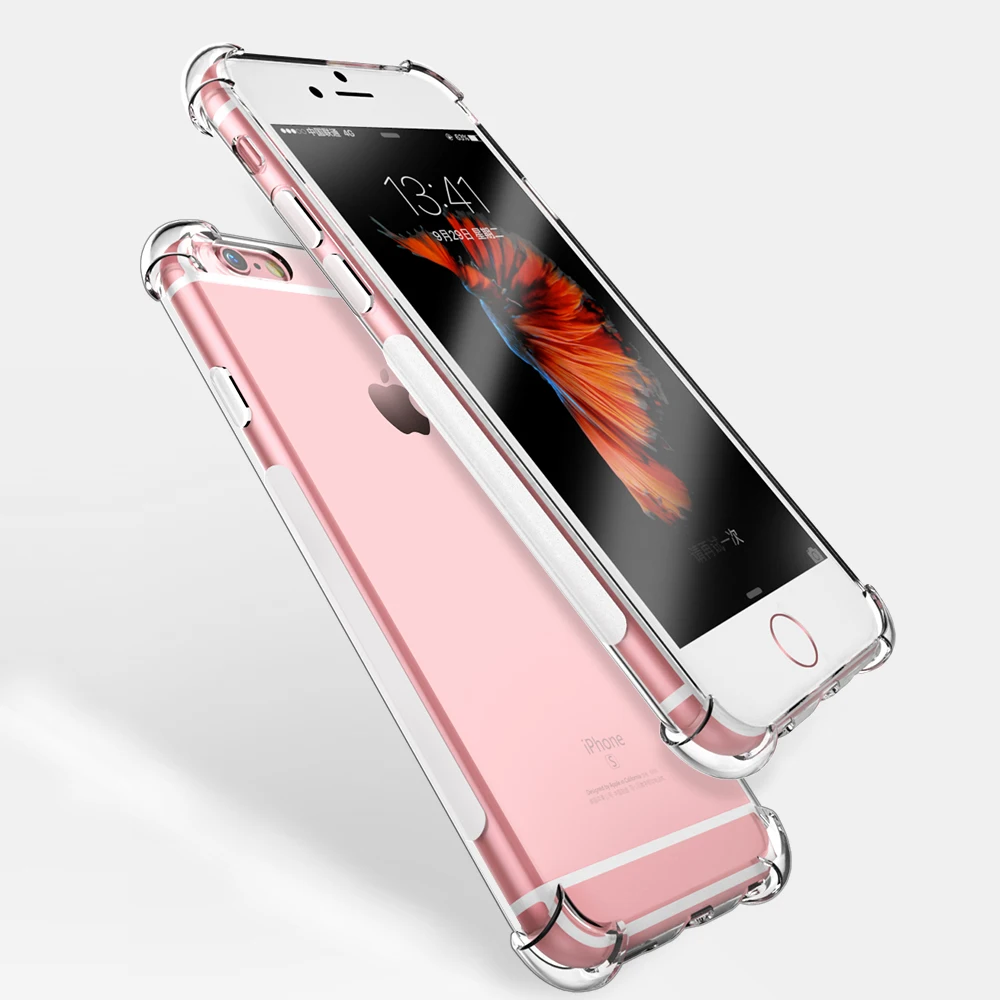 Ультратонкий Мягкий ТПУ чехол для iPhone 5 SE 6 6S 7 8 Прозрачный plus 7plus 8Plus X XS XR MAX |