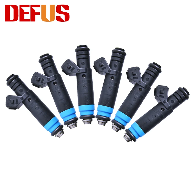 

Новый 6X OE F127B00418 1000cc поток совпадающая часть впрыска 90lb EV1 Форсунка топливный инжектор для V8 LT1 LS1 LS6 FI114991 высокое сопротивление