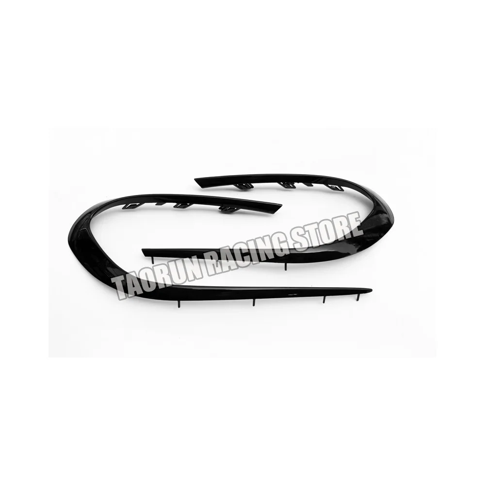 ABS черный Передний спойлер для губ с боковым разделителем фартук Benz W117 кла200 кла260