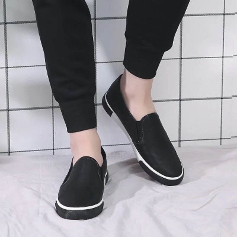 New arrival Low price Mens Breathable High Quality Casual Shoes PU Leather Slip On men Fashion Flats Loafer | Обувь