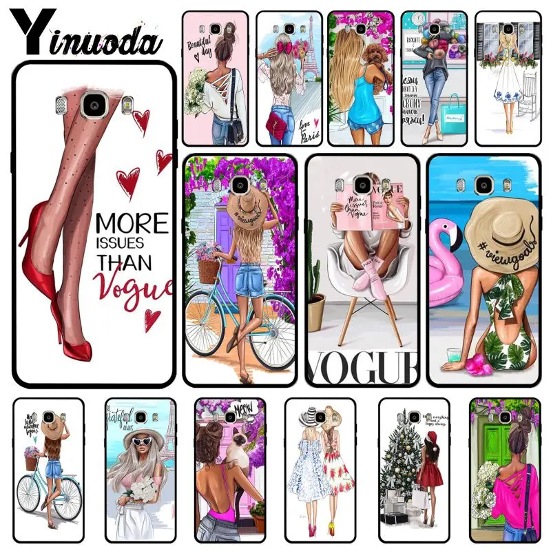 Yinuoda VOGUE Рождественская Принцесса Девушка женский Босс кофе чехол для телефона