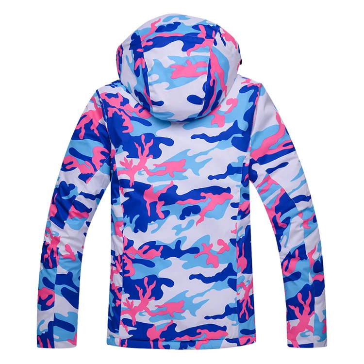 Camouflage Children's Ski Clothing Girls Suit Windproof Waterproof Warm Thickened Single Board Double Set | Детская одежда и