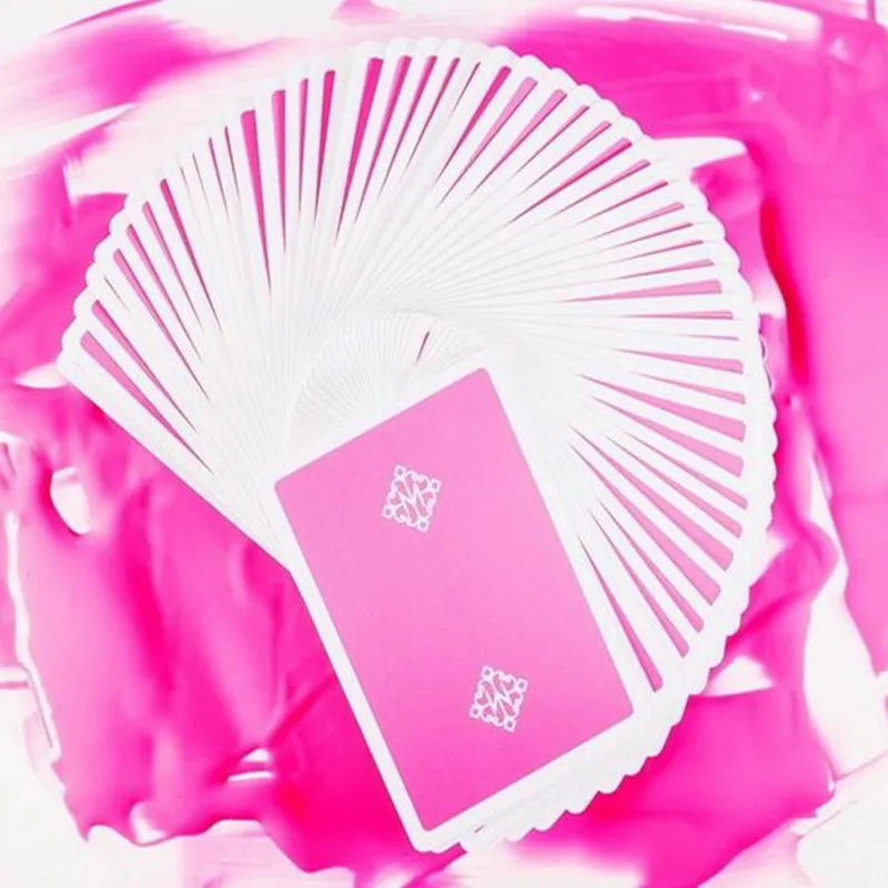 1 шт. розовые круглые карты Madison игральные размер колода покера USPCC ellusionist под