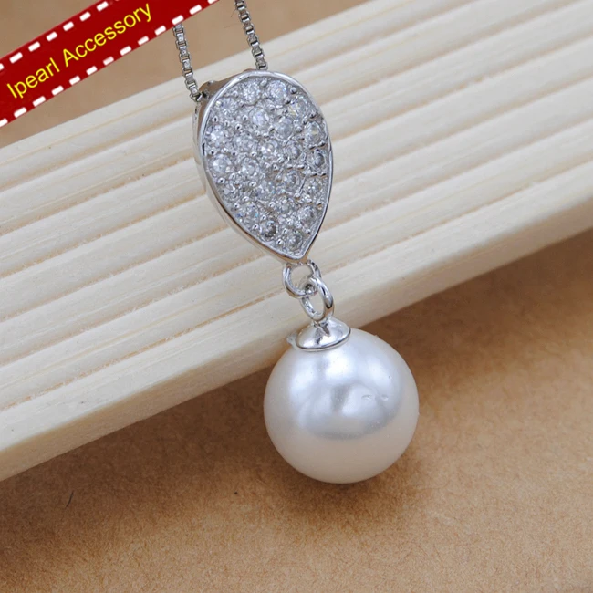 Капли воды перламутровый кулон-аксессуар S925 стерлингового серебра жемчужная