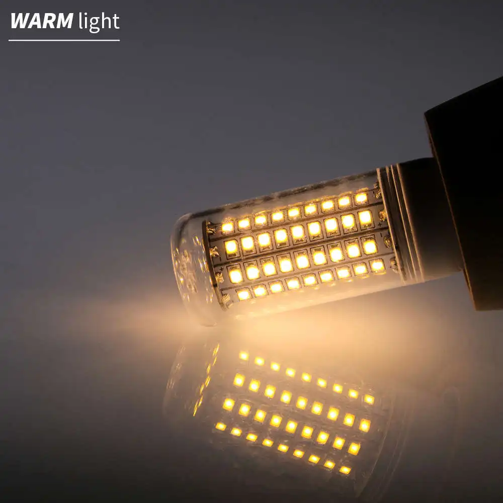 Warm White E27 светодиодный лампы E14 Светодиодная лампа “Кукуруза” лампы GU10 220V лампы в форме свечи лампы 5730 SMD 2835 Bombillas 30 36 48 56 69 89 102 светодиодный s домашнего освещения 110V - Испускаемый цвет: Warm White