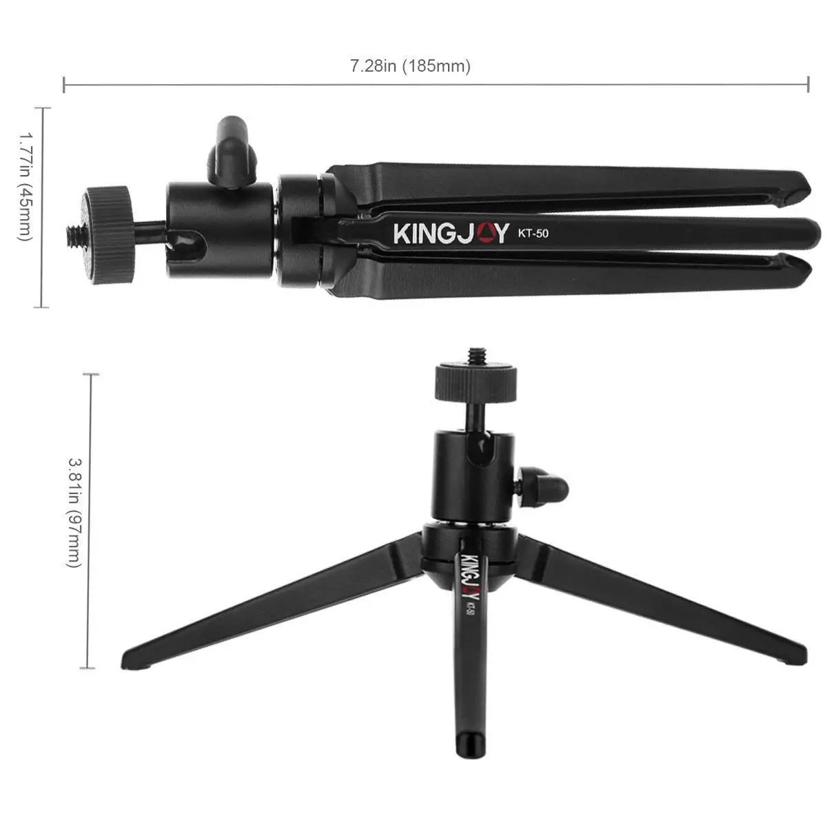 KINGJOY KT 50 мини настольный штатив с шаровой головкой Портативный Настольный Трипод