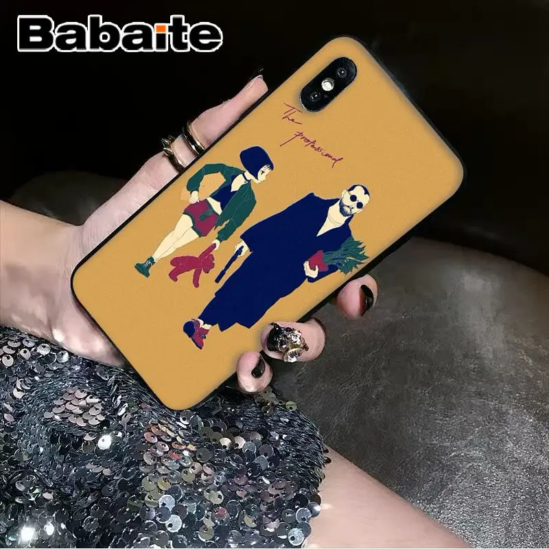 Babaite Leon Matilda Natalie Portman Movie Poster Capa чехол для телефона Shell для iPhone X XS MAX 6 6s 7 7plus 8 8Plus 5 5S SE XR - Цвет: A12