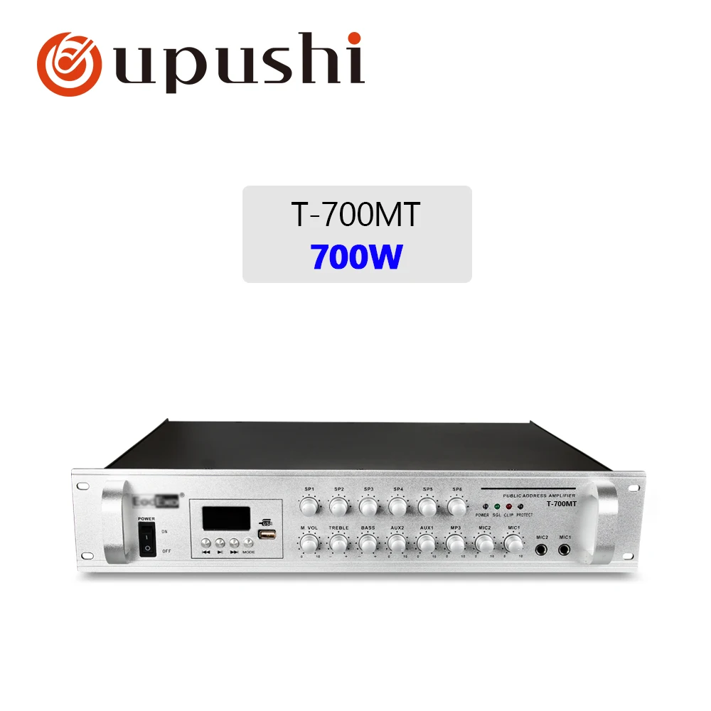 700 watt 6 зон pa усилитель с микшерной ручкой bluetooth домашний аудио усилитель с usb-портом для системы общественного адреса домашний фоновый музыкальный - Цвет: 700 watt