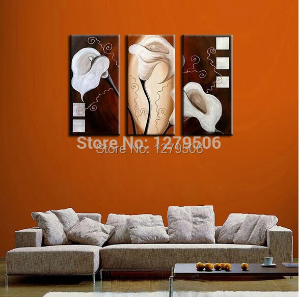 Ручная роспись абстрактные Масляные картины на холсте подвесная картина белые