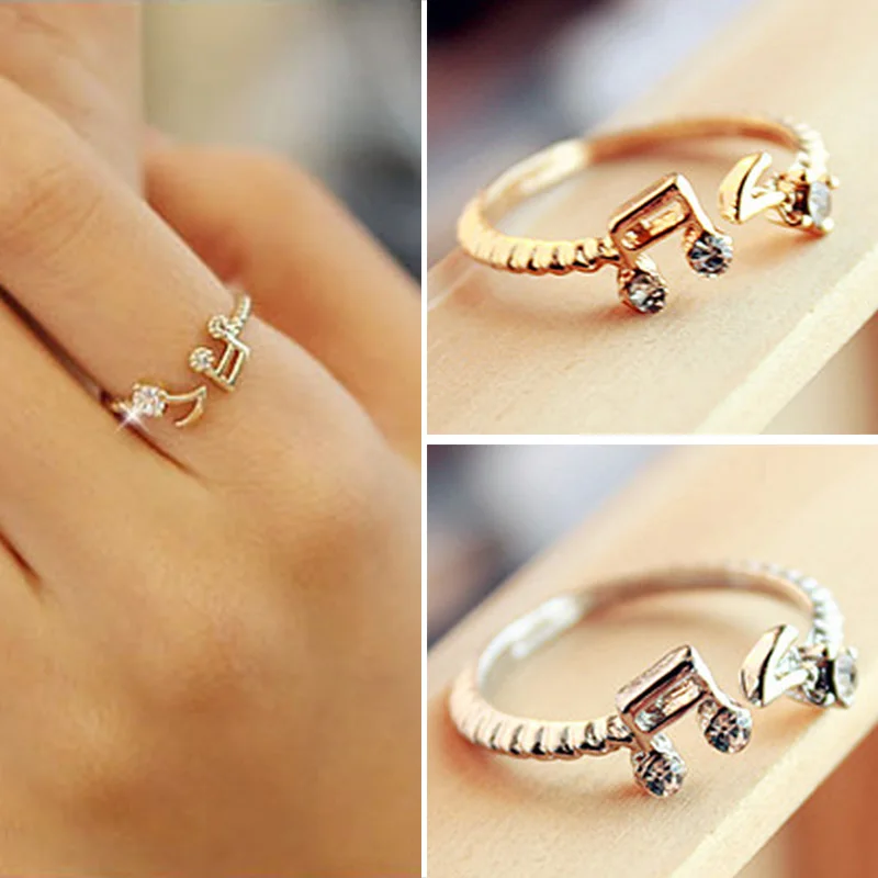 Женские кольца средней длины изящные регулируемые Стразы в стиле ретро
