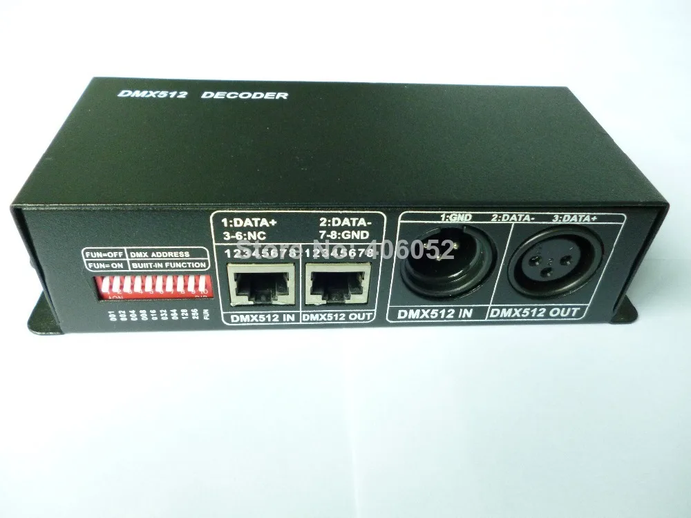 3 канала Φ для светодиодной ленты контроллер освесветильник DMX 512 декодер RGB общий