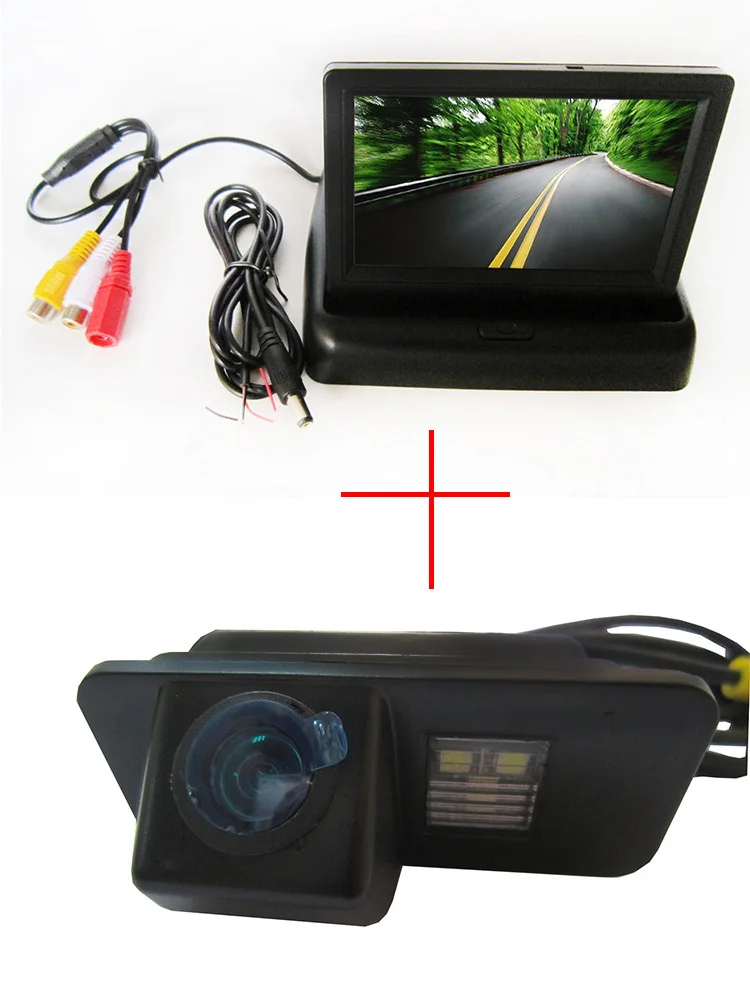 Цветная CCD Автомобильная камера заднего вида для FORD MONDEO/FIESTA/FOCUS HATCHBACK/S Max/KUGA с 4 3