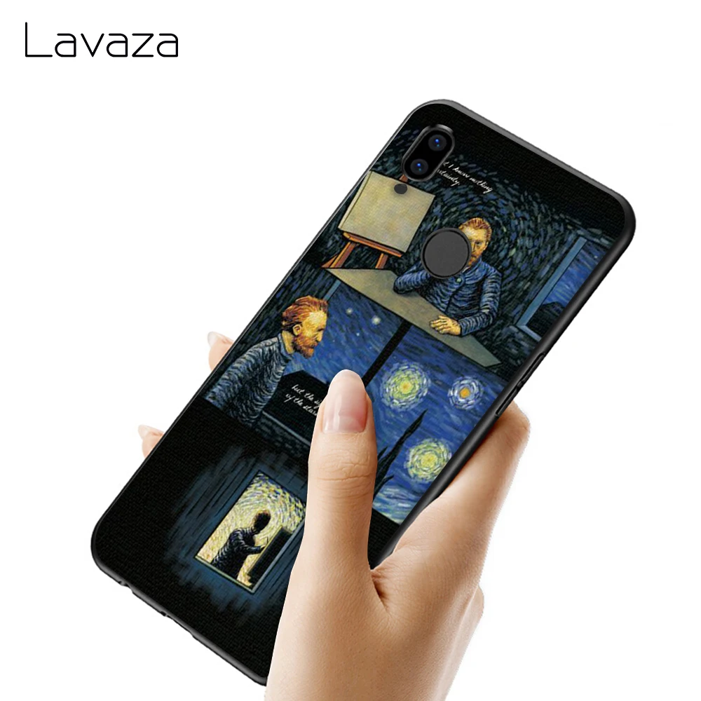 Мягкий чехол Lavaza Van Gogh для Huawei Honor 6 7A Pro 7C 8C 7 8X 8 9 10 lite Note10 |