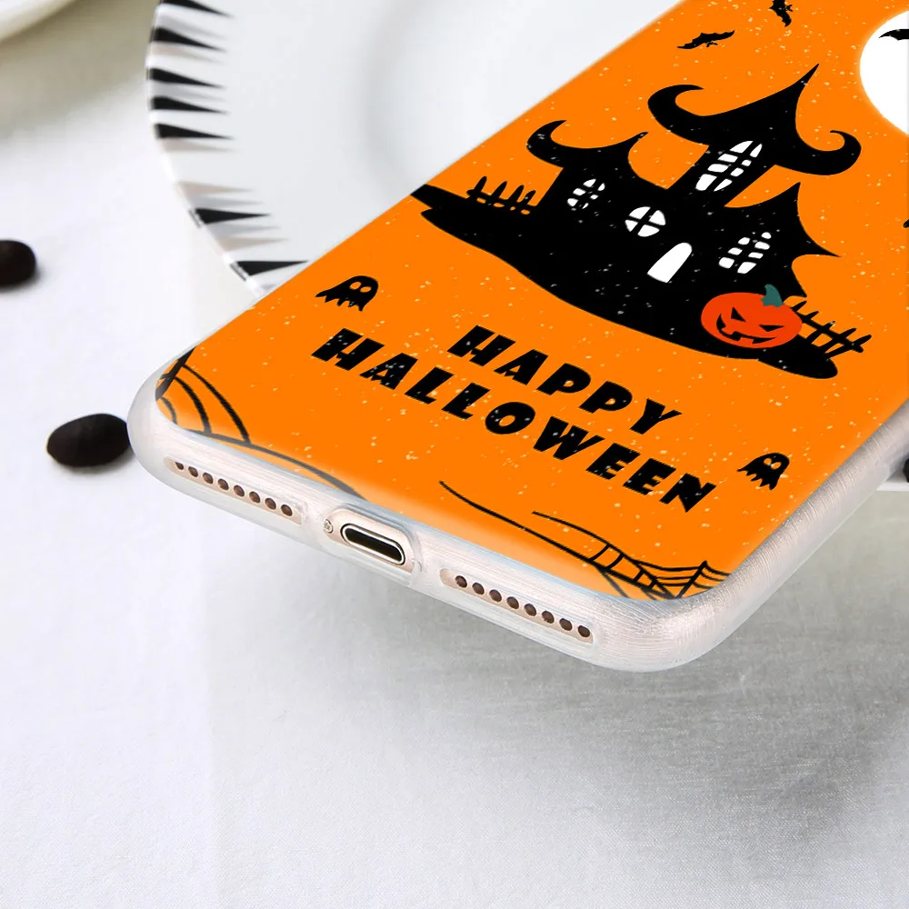 KISSCASE Halloween Pattern Case For Samsung Galaxy A5 A7 J5 J7 2016 2017 TPU Phone S8 S9 Plus Note 9 8 S7 Edge |