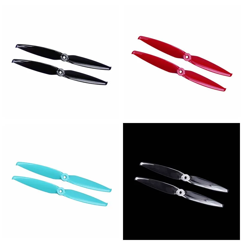 2 пары Gemfan Flash 7042 7 0x4 2/6042 6 PC 2-Лопастной пропеллер 5 мм монтажное отверстие для RC FPV