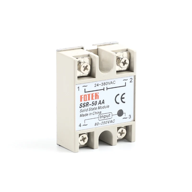 

solid state relay SSR-50AA 50A actually 80-250V AC TO 24-380V AC SSR 50AA relay solid state