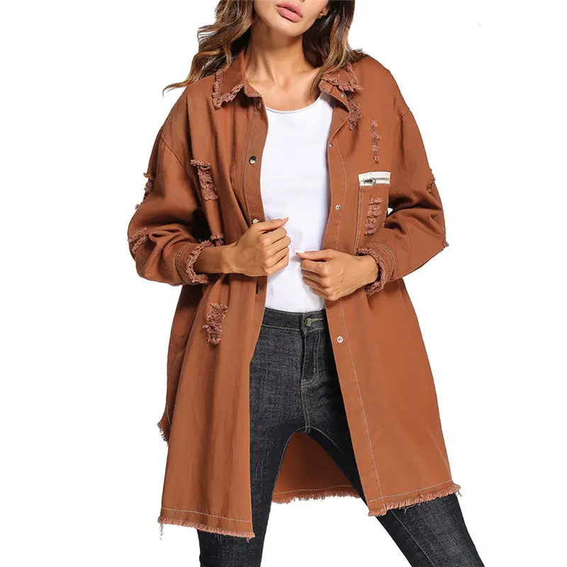 Леди уличной моды Тренч с длинным рукавом Весна-осень отверстие лацканами
