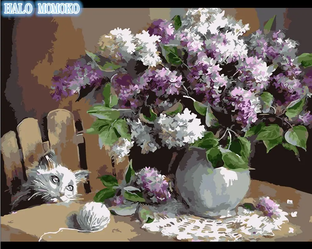 Мозаичная живопись фиолетовые цветы 5d алмазная вышивка полная квадратные алмазы