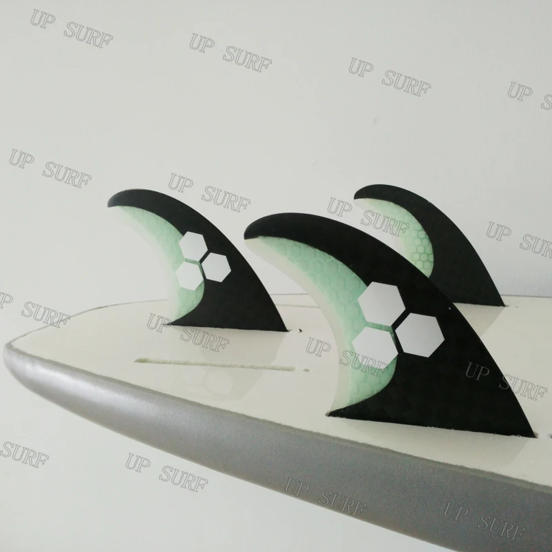 Quilhas de из стекловолокна доски для серфинга Fin Surf Плавники Future G5 Черный и белый сота