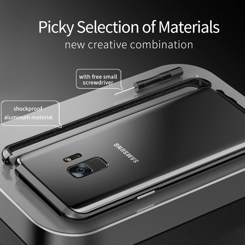 Для samsung S8 S9 Plus бампер чехол LUPHIE противоударный корпус для телефона Galaxy S8plus