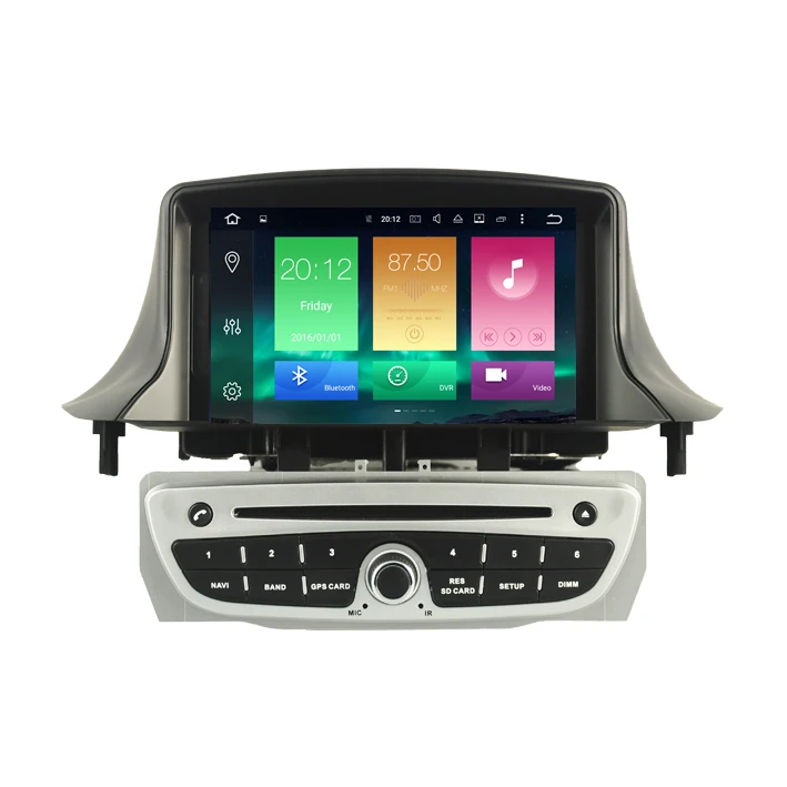 Автомагнитола на Android 6 0 DVD GPS медиаплеер для RENAULT Megane III/Fluence (2009 2011) 2 ГБ + 32 8 ядерный