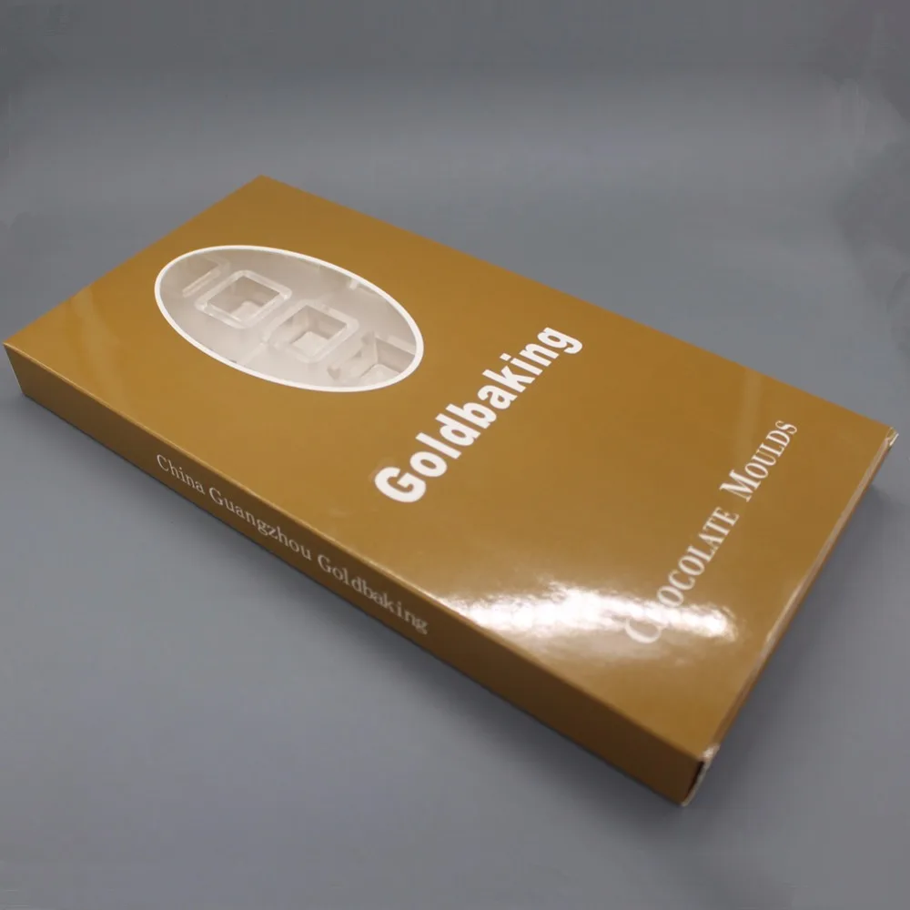 Goldbaking Поликарбонат квадратный Шоколад Форма для конфет шоколадный DIY формы