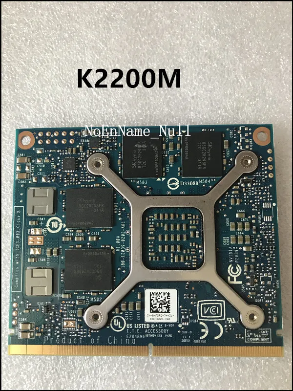 K2200M N15P-Q5-A2 2 Гб CN-0XFDRD 0XFDRD графическая карта для HP ZBook15 g1 8770w 8750w DELL M4700 M4800
