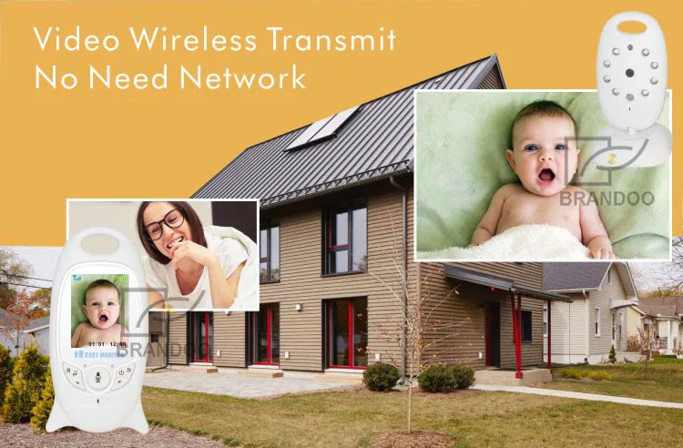 Видеоняня монитор 2,0 дюйма lcd 2 way talk температурный монитор колыбельные ИК ночного видения электронная Няня няня