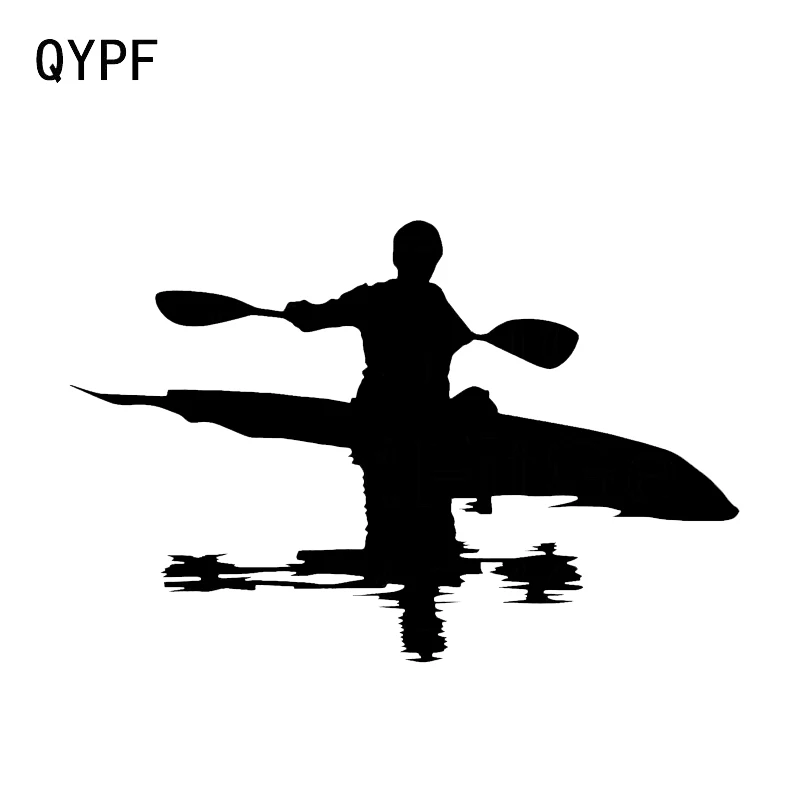 QYPF 16 1*10 6 см графический декор для плавания на каноэ реке силуэт жизни стикер