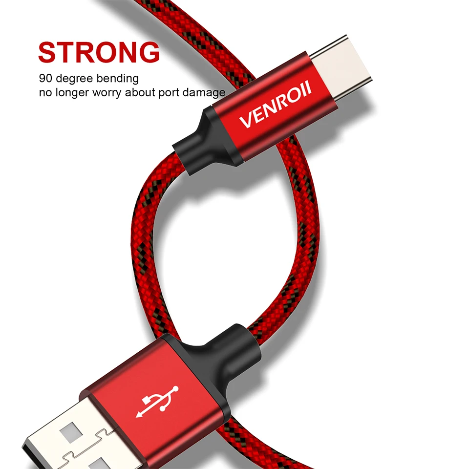 4 комплекта USB Type C кабель для Samsung Galaxy Note 9 S10 S9 S8 1 2 m 2m 3m 5m Быстрая зарядка провод