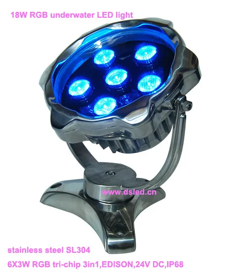 IP68 DMX совместимый высокая мощность 18 Вт наружный RGB Светодиодный прожектор