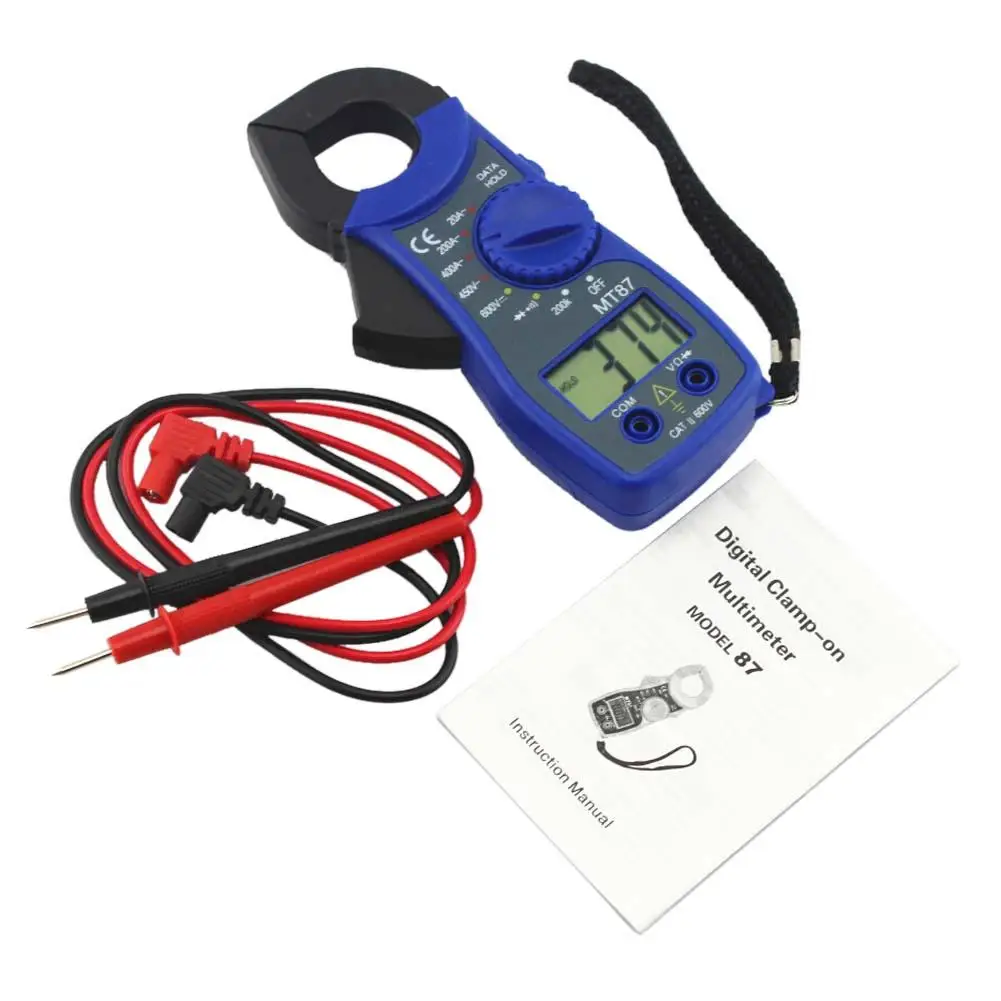 Хомуты Ампер зажим токовый клещи AC/DC Цифровой мультиметр тестер напряжения тока