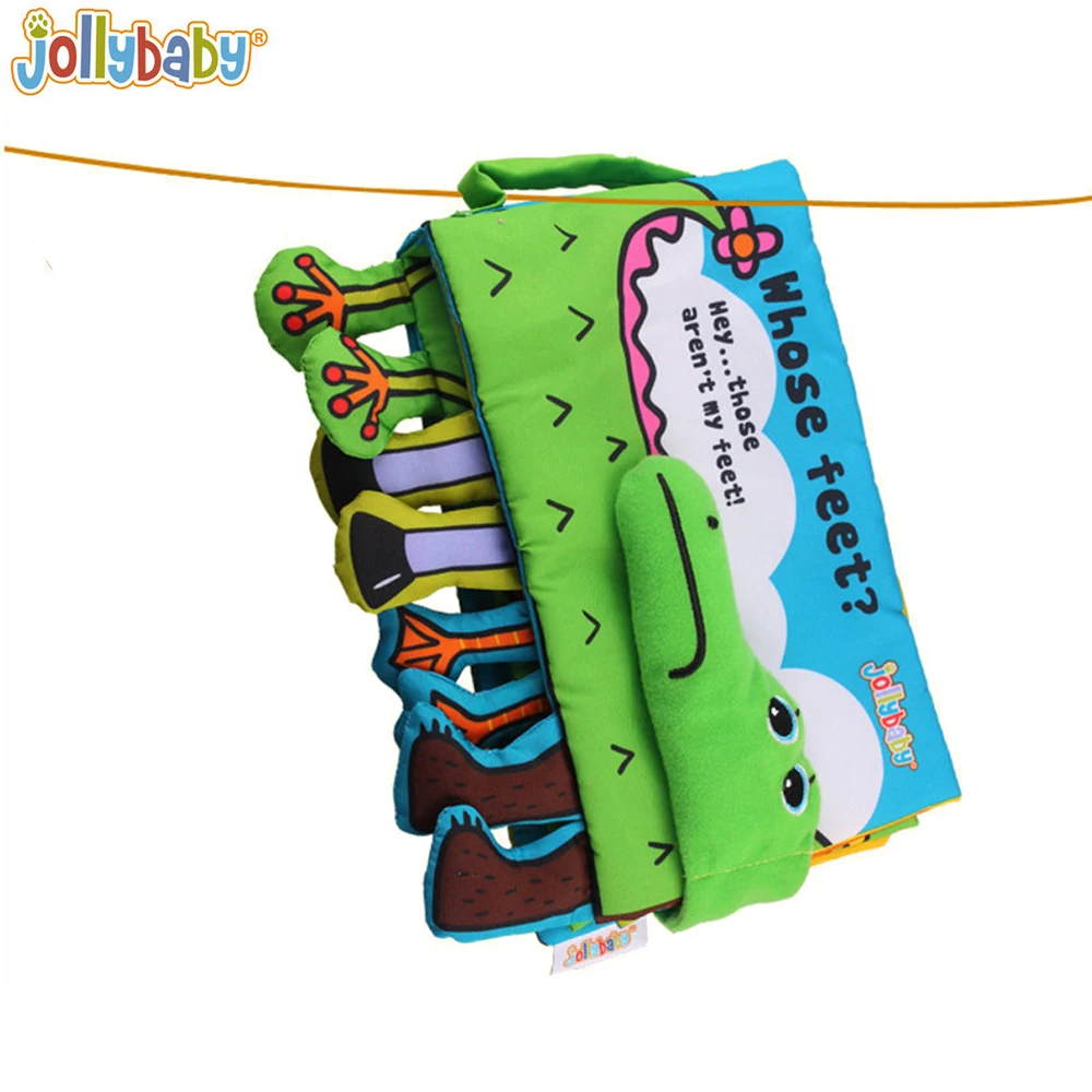 Тканевые книжки Jollybaby мягкие игрушки для новорожденных милые Мультяшные