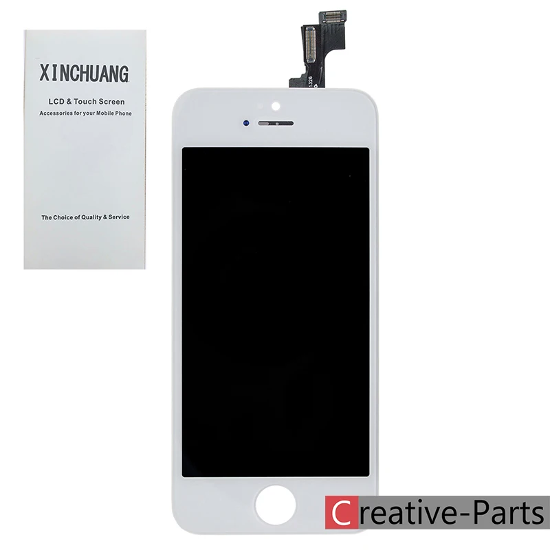 Класс AAA LCD полный экран для iPhone 5s Pantalla белый цвет с сенсорным стеклом дигитайзер