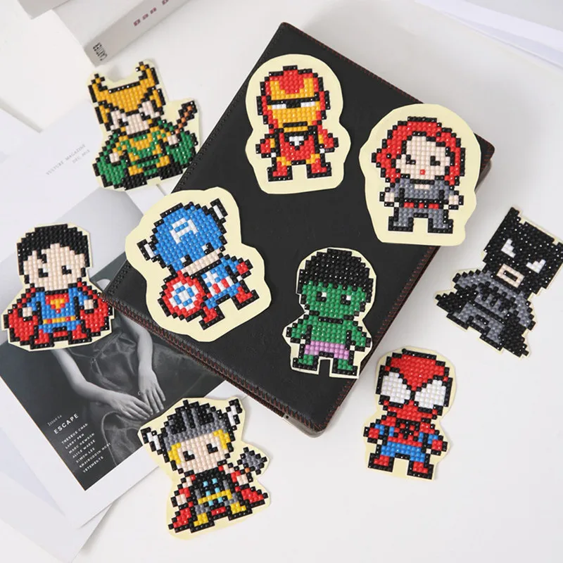 

DIY Mini-Patterns For Diamond Painting Children Round Diamond Sticker For Diamond Embroidery Princess Cup Book Phone Decoration