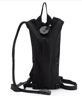 black EDC Топ тактика Мужчины Кемпинг военный Удобный мешок для воды холст кампус дорожный спортивный рюкзак верблюд с водой мочевого пузыря рюкзак - Цвет: black
