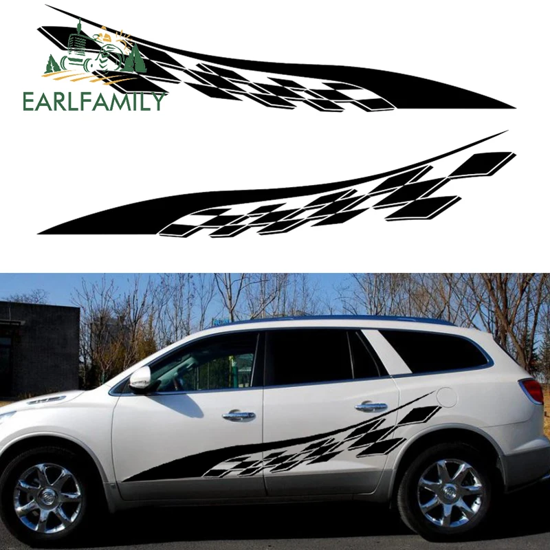 EARLFAMILY 2 шт. флаг летающий на ветру клетчатые Красивые Крылья автомобильные