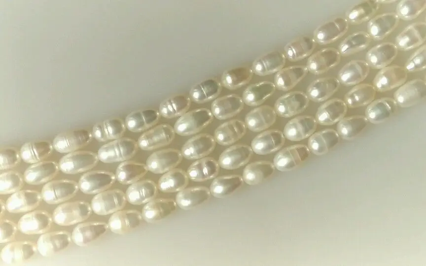 Оптовые 5 шт. 7 8 мм белые формы из жемчуга воды мягкие бусы|8 mm|perles en grosperle d'eau douce |