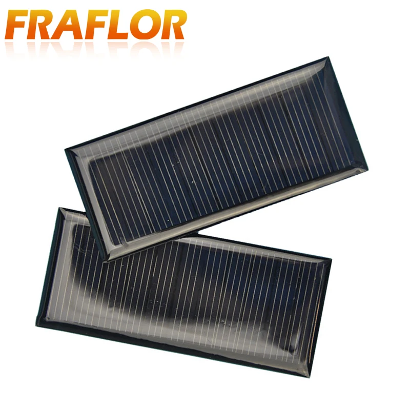 100Pcs Small Polycrystalline PET Solar Panel Cell Mini Modules 5.5V 50mA 0.275W For 3.6V Battery Charger DIY Toy | Электроника