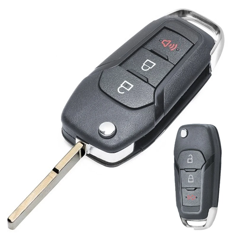 KEYECU 315 МГц FCC: ФКС-брелок для запуска без ключа Складной Дистанционный брелок Ford
