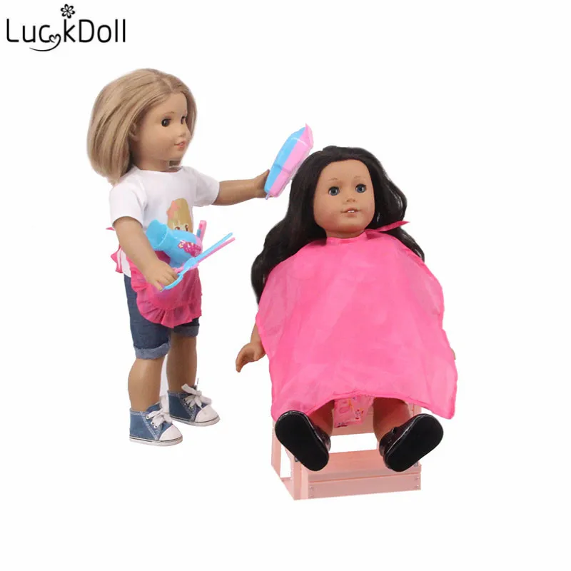 Luckdoll новые аксессуары для куклы парикмахерские инструменты для создания объема косметика и другие подходящие для 18-дюймовые американская кукла игрушка, подарок на праздник
